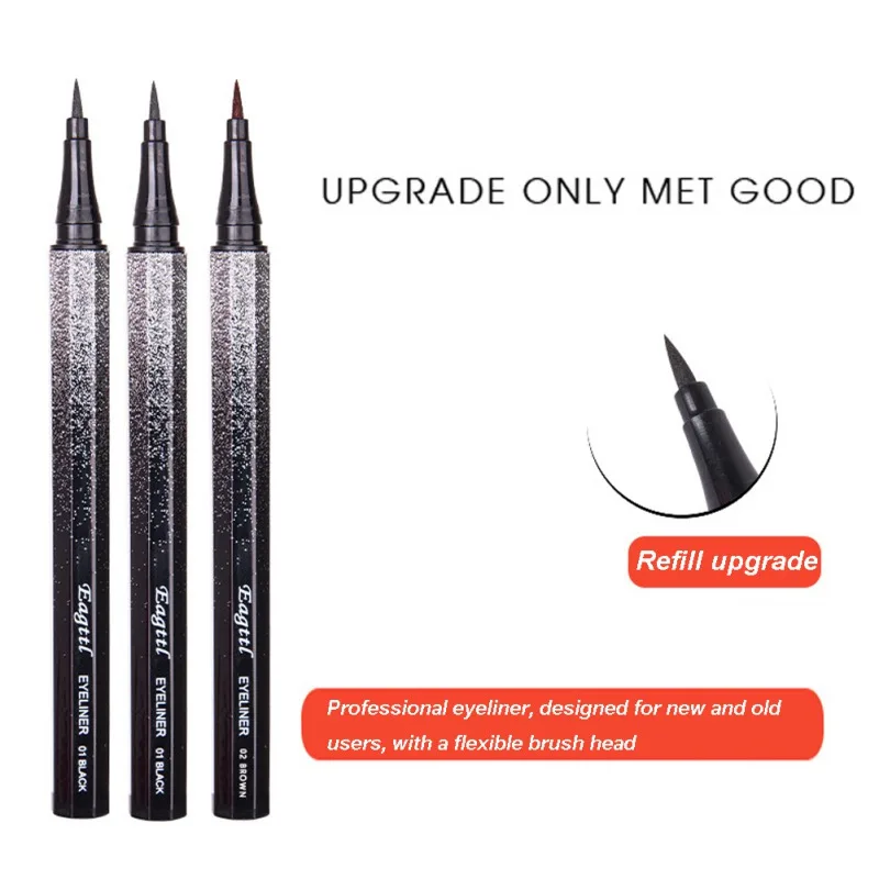 Black Star Eyeliner Long-lasting Waterproof Non-dizzy Dyeing Easy To Color Liquid Makeup | Красота и здоровье