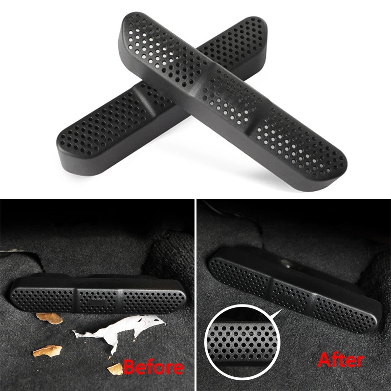 

2 шт. автомобиль под сиденьем на выходе автомобильного кондиционера, украшения вентиляционное отверстие Накладка для BMW X3 2018-2021 ABS аварийный ...