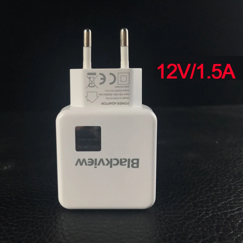 12V 1.5A Оригинальное зарядное устройство Blackview 12V 1.5A EU для BV6800 Pro BV9500 Pro BV9600 EU Plug 5V 2A для смартфона Blackview BV5800 - Тип штекера: 12V 1.5A