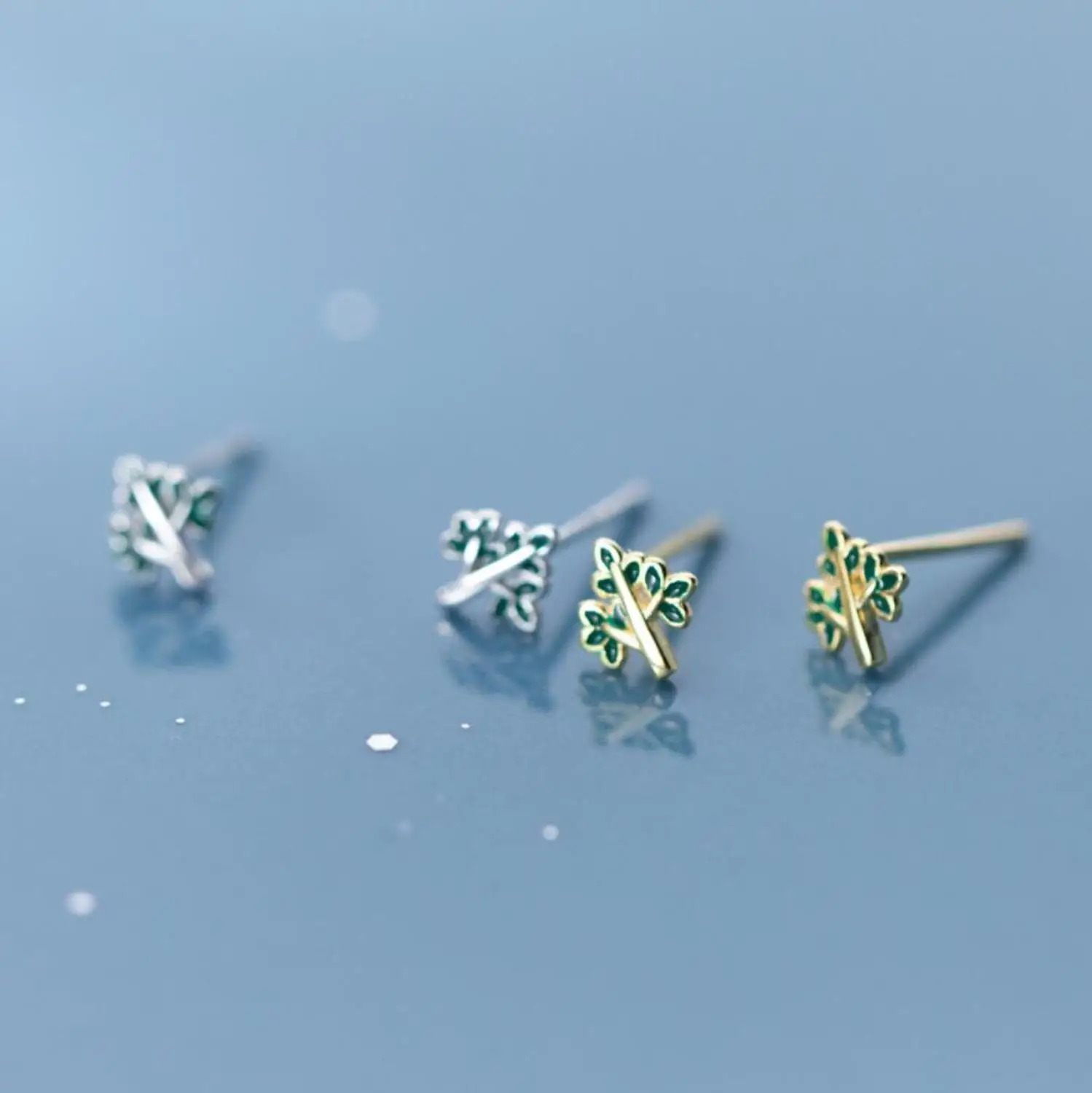 S92-5 женские серьги-гвоздики из цельного стерлингового серебра A1211 |