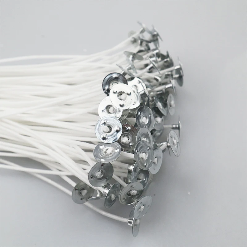 100 шт. хлопковые свечи фитили бездымный воск сердечник из чистого хлопка сделай