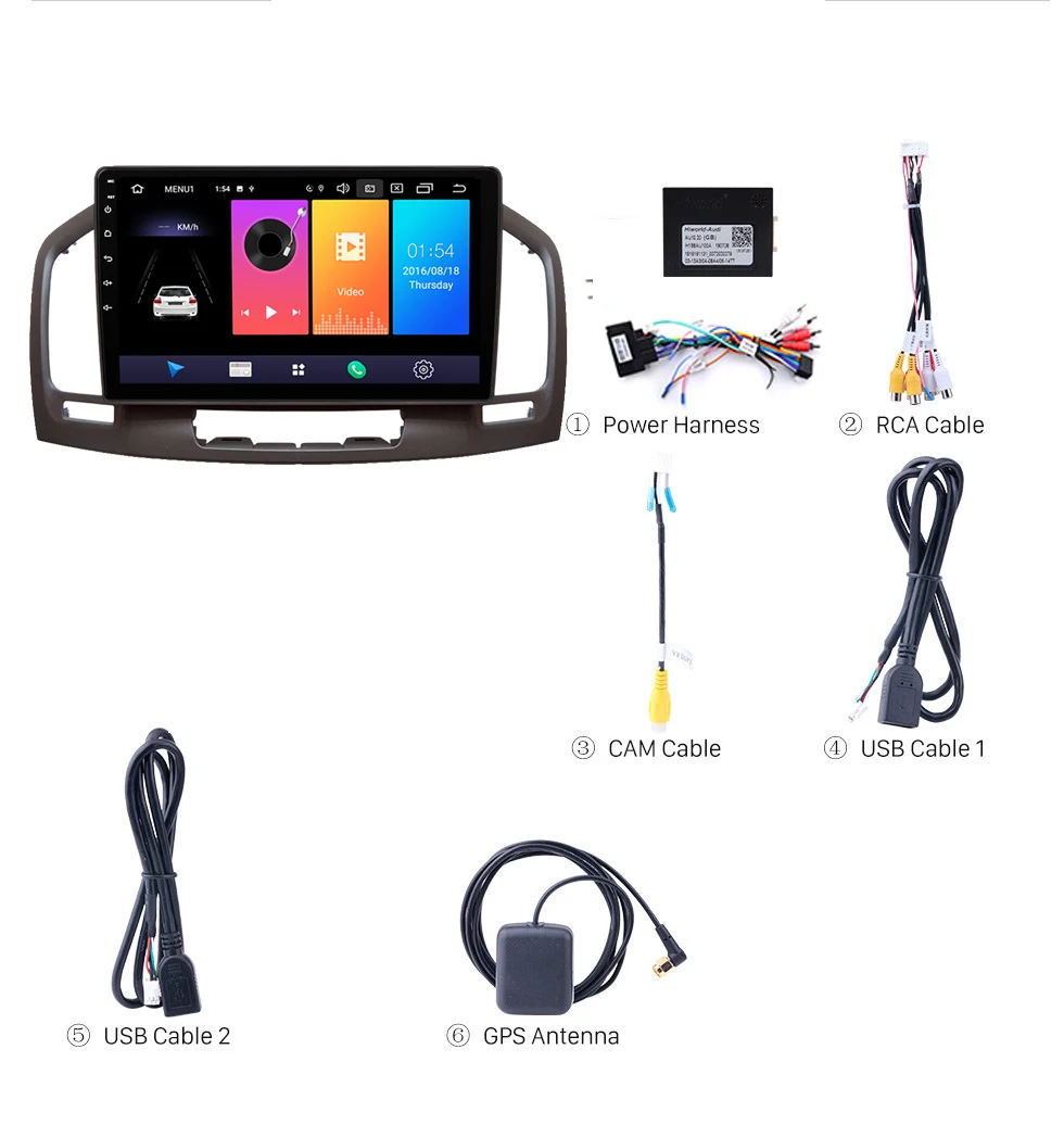 

For Buick Regal & Opel Insignia 2009-2013 2 Din Android 9 Inch Car Radio GPS Navigation Multimedia Player Head Unit Bluetooth