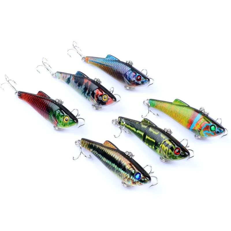 

1pcs Rattling And VIB for Winter 7cm/6.6g Sinking Fishing Lures Swimbait Artificial Bait Fishing Tackle Lure Pesca