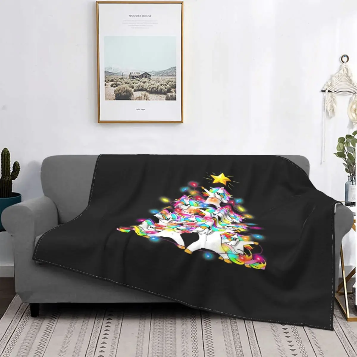 

Рождественский браслет с единорогом, браслет с кубиками для cama, alfombra de Anime, Manta double, colcha для cama