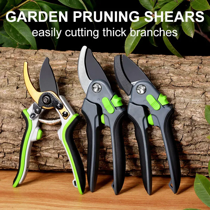 

Pruner Scissors Branch Plant Cutting Secateurs Fruit Tree Pruning Shears Horticulture Trimming Professional Hand Gardening Tools