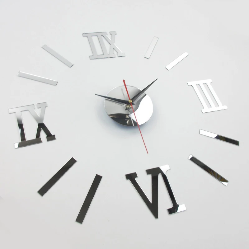 2019 горячая Распродажа 3D DIY часы настенные Horloge акриловые зеркальные наклейки