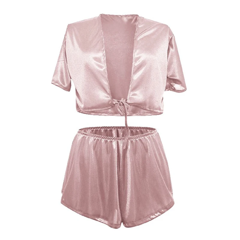 Эротическое одеяние в виде униформы искушения сексуального белья, порно ночное платье из разрезанного атласа с подвязками идеально подходит для домашнего сервиса.