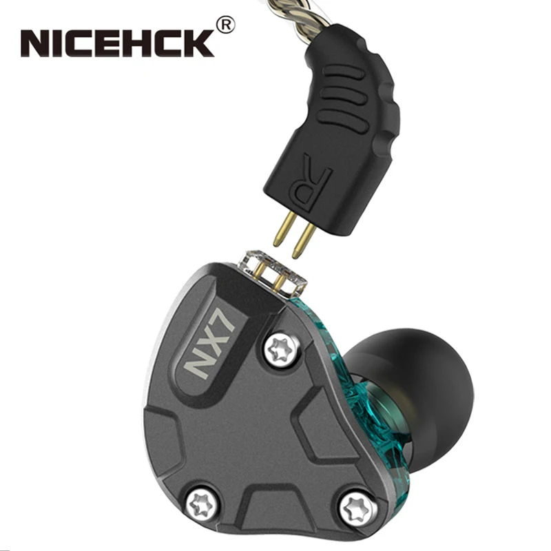 NiceHCK NX7 наушники вкладыши 4BA + Двойная углеродная нанотрубка динамическая