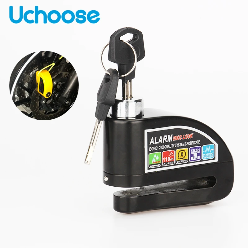 Металлический замок для велосипеда скутера колеса дискового тормоза