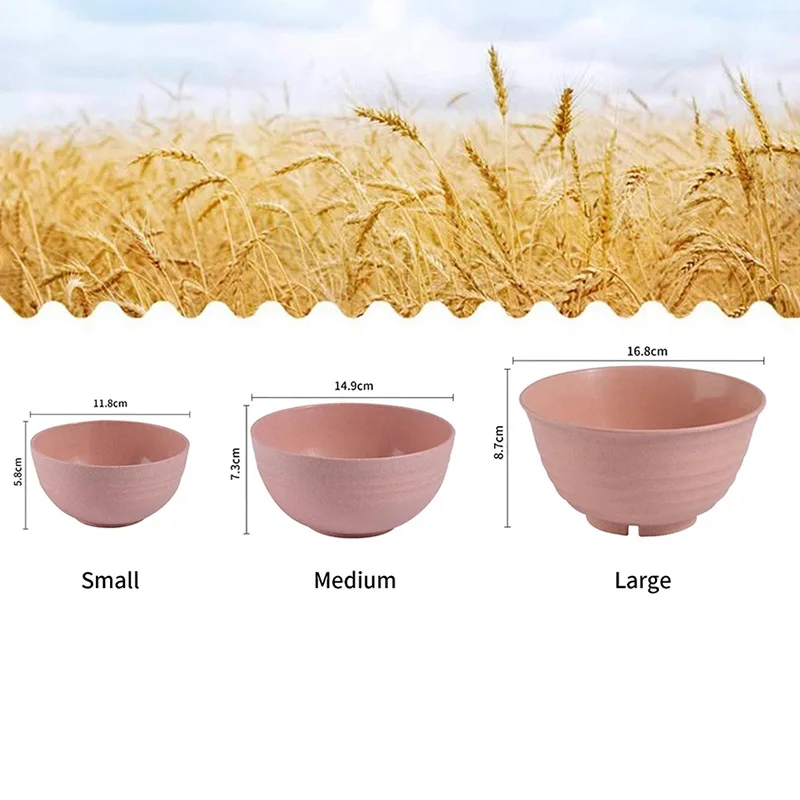 4 шт./компл. еда из пшеничной соломы столовые приборы для завтрака хлопьев пищевой