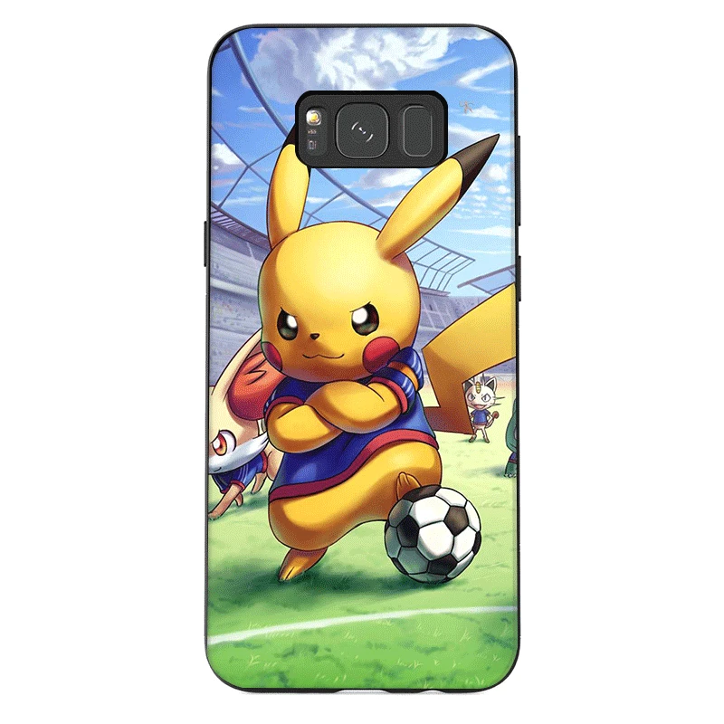 B10 Мобильный чехол для телефона из ТПУ для Samsung Galaxy S6 S7 край S8 S9 S10 S10E Plus Note 8 9 M10 M20 M30 M40 чехол с изображением покемона Пикачу, детская - Цвет: B10