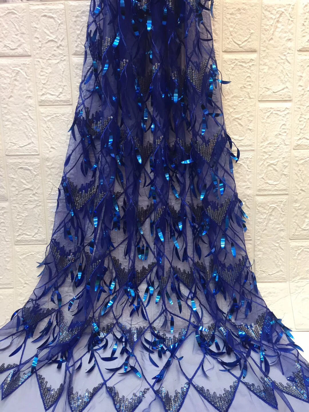 

African Lace Fabric 2020 High Quality French Tulle Lace Fabric Nigeria Sequin Lace Embroidery Fabric Clothes VS-ZX30801