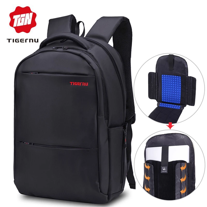 Женщины мужской рюкзак Tigernu бренд большой емкости 17inch ноутбук рюкзак мужчины повседневная бизнес рюкзак сумка школьный рюкзак
