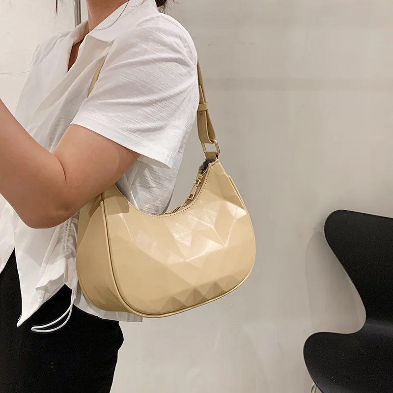 

New Fashionable Women Shoulder Bags 2021 High Quality Geometric Underarm Bags Luxury Designer Purses and Handbags Bolsa Feminina
