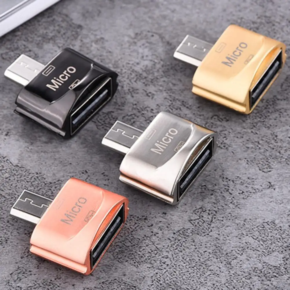 

Adapter Practical Data Transfer Aluminum Alloy Micro USB Converter Cable for Computer