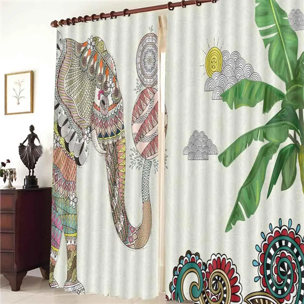 3D занавески со слоном для спальни гостиной европейские Роскошные