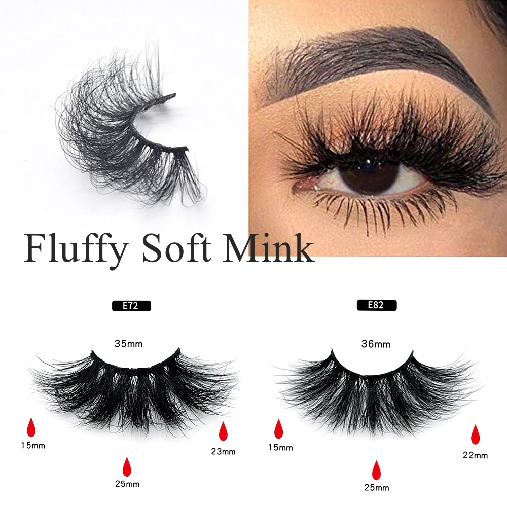 Драматические норковые ресницы 25 мм 3D волосы объемные натуральные длинные