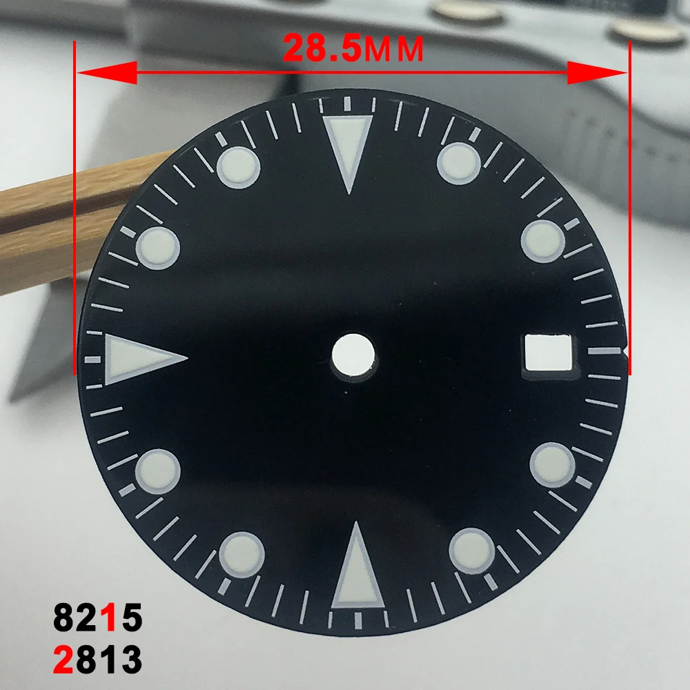 

28.5mm Aseptic Dial Watch Super Luminous Literally Suitable for 2813 8215 Movement Without Logo