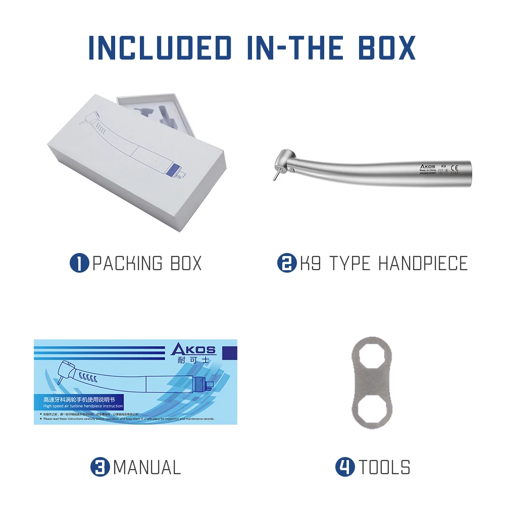 Pieza De Mano Dental Turbine Kit Kavo Surgical Turbina High Speed Handpiece With Led Multiflex Quick Connect Coupler