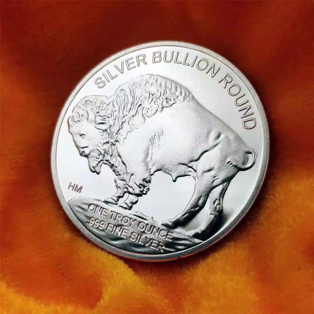 USA Commemorative Coins 1OZ 999 Fine Silver 2015 Liberty Indian/Buffalo Challenge Collectible Souvenir Gifts | Дом и сад
