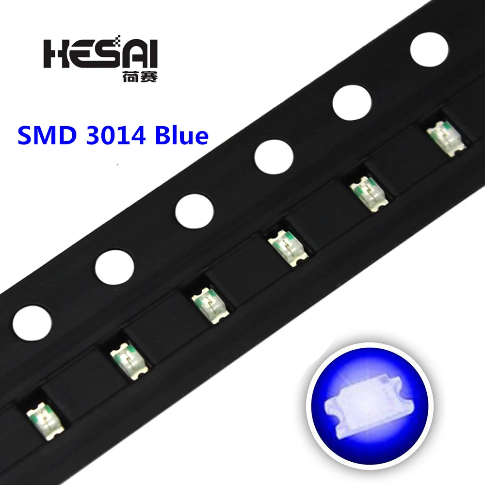 100 шт./лот 5 цветов 3014 SMD светодиодный супер яркий красный/зеленый/синий/желтый/белый прозрачный СВЕТОДИОДНЫЙ светильник