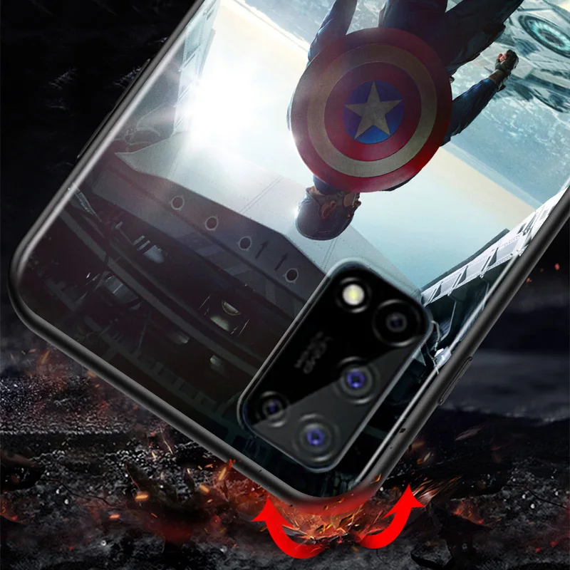 

Marvel Avengers Captain America Super Hero For Huawei Honor V9 Play 3E 8S 8C 8X MAX 8A 2020 Prime 8 7S 7A Pro 7C Soft Phone Case