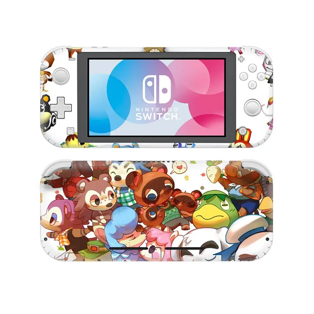 Наклейки для nintendo Switch Lite с изображениями животных перекрещивающиеся в виде