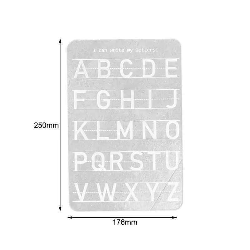 

Erasable Writing Board For Kids Early Education Transparent Pens Plate Learning with English Plastic Letters Numbers Acryli L3K1