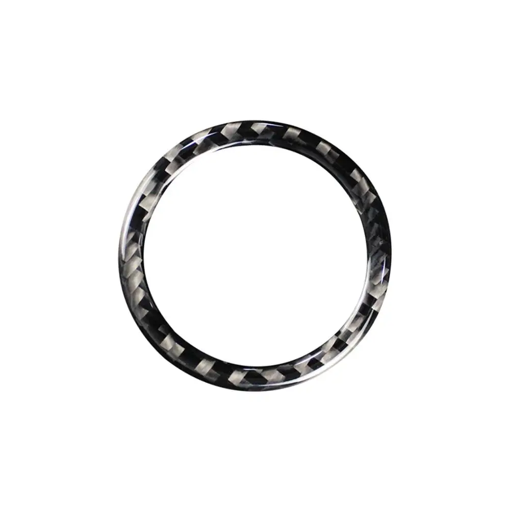 

Аксессуары для салона автомобиля из углеродного волокна, запуск двигателя, остановка, кнопка зажигания, кольцо для ключей, наклейки, подходят для LEXUS IS250 300 350 2006-12