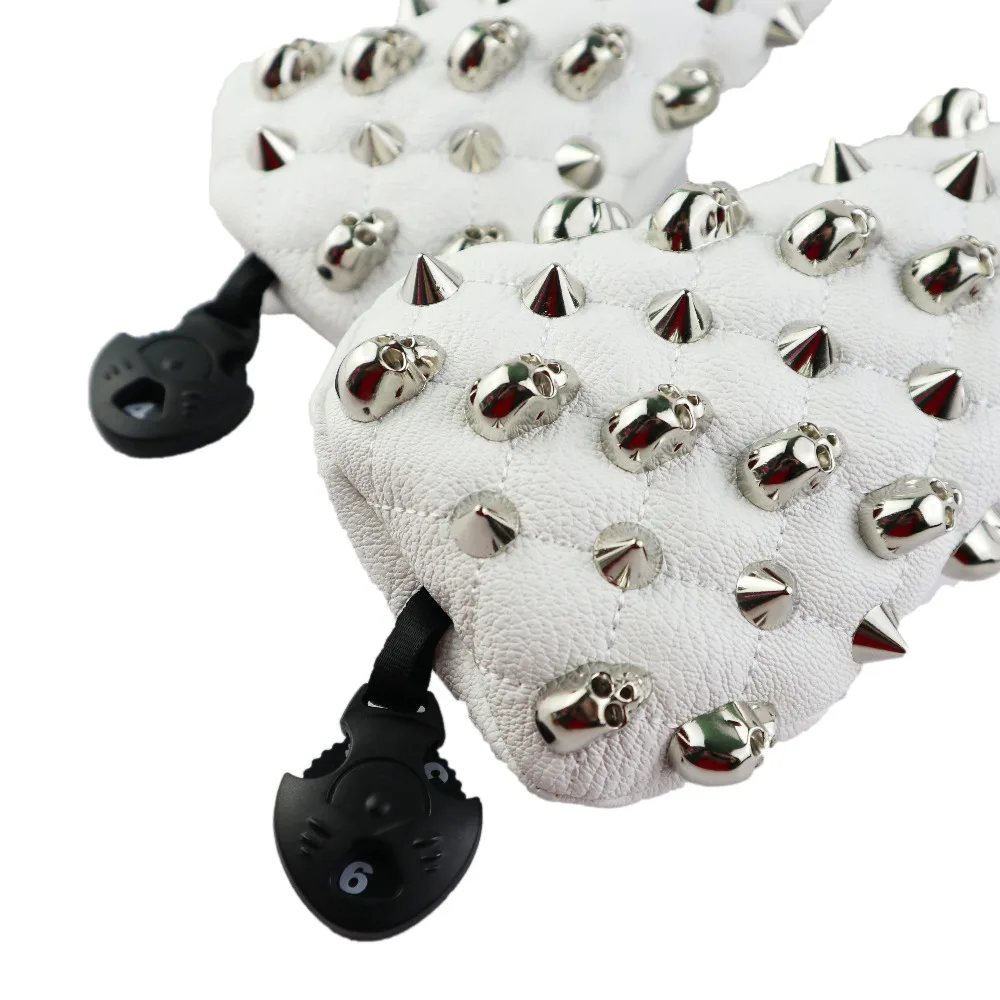 Головные уборы NRC для клюшек #1 Driver #3 #5 головные и сменные с черным черепом|Головка