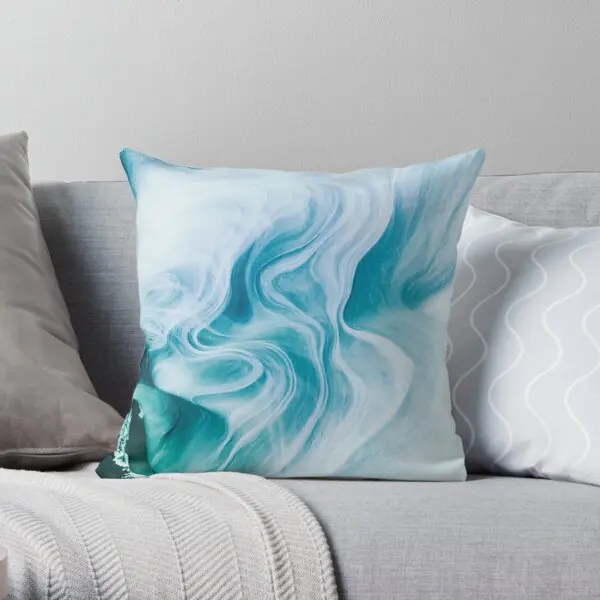 

Marble sandstone - oceanic Soft Decorative Throw Pillow Cover for Home Pillows NOT Included