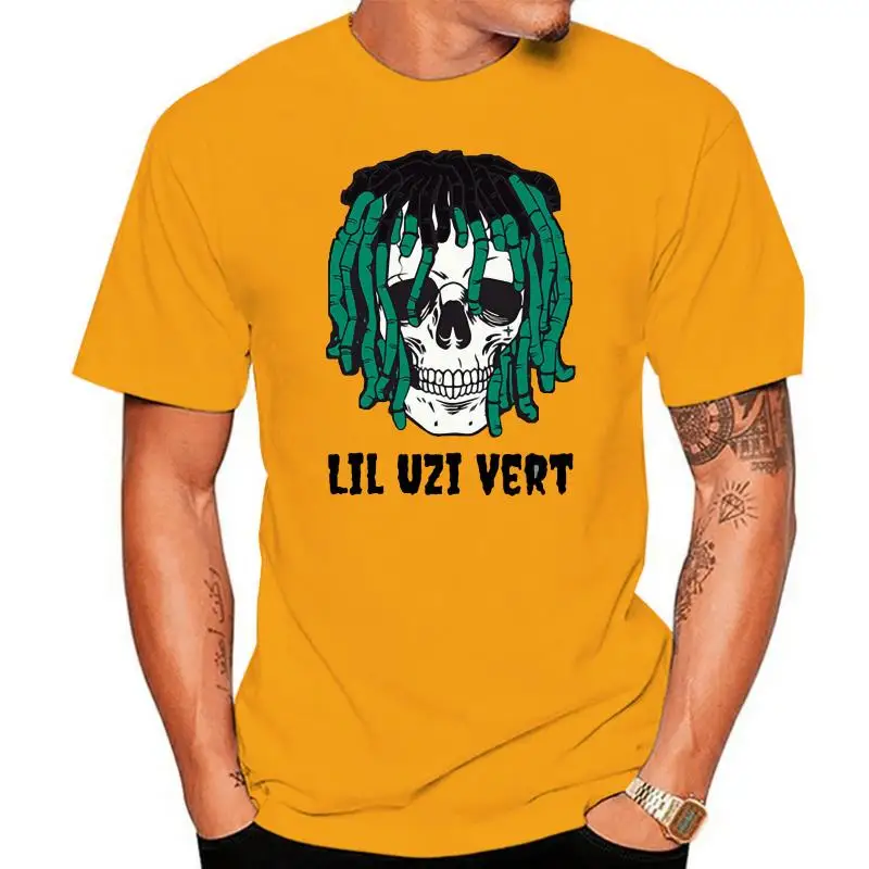 

Футболка с рисунком Lil Uzi Vert Skeleton, модная футболка в стиле хип-хоп, рэпер, певец, европейские размеры, 100% хлопок, дышащие топы высокого качеств...