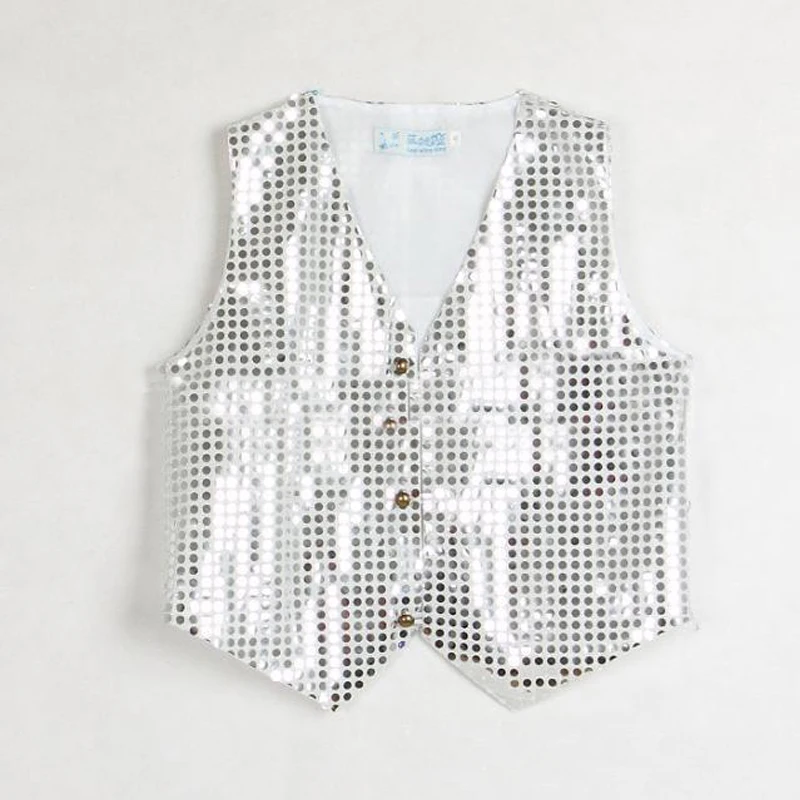 Блестящий хор искусственный жилет костюм для вечеринки танцевальная одежда