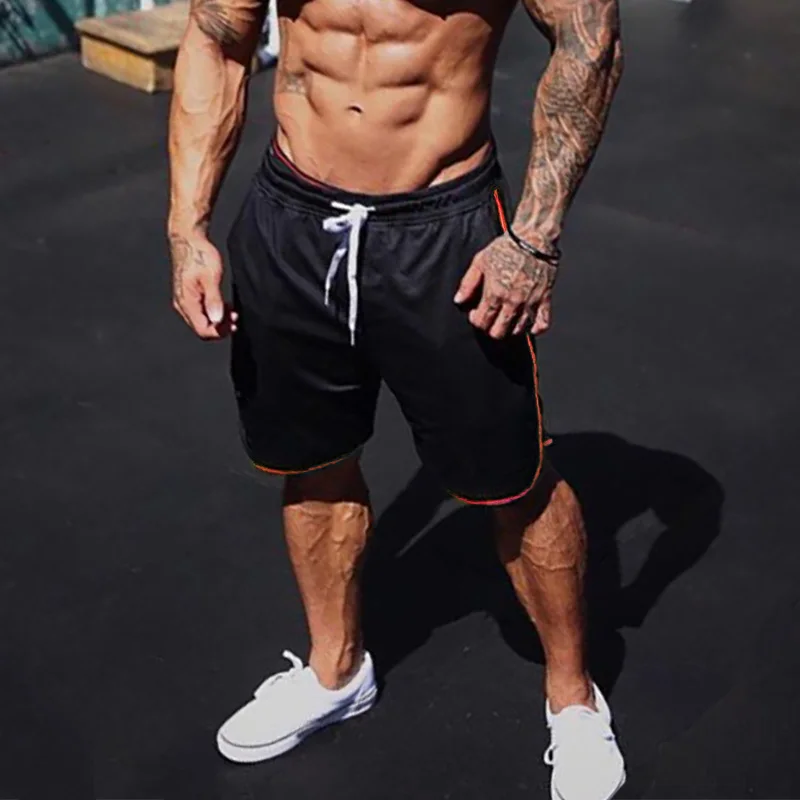 Мужские сетчатые шорты-карго летние модные военные шорты для фитнеса пляжные