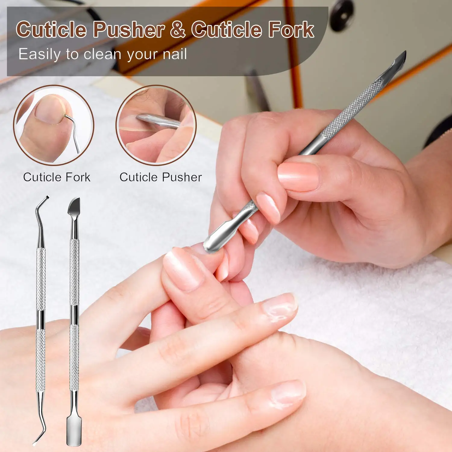 Pedicure Kit 23 in 1 Stainless Steel Professional Tools Set Foot Rasp Peel Callus Dead Skin Remover Feet Care | Красота и здоровье