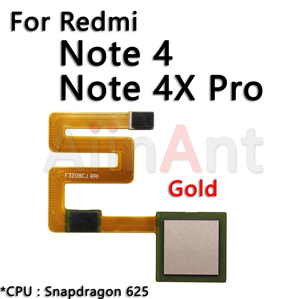 Оригинальный сканер Home Button Back Touch ID Flex для Xiaomi Redmi Note 4 4x Pro Prime Plus Global отпечатков