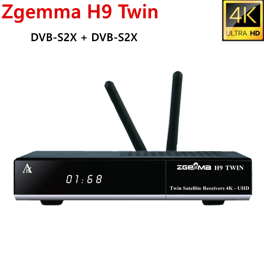 Preise Zgemma 4K UHD Satellite TV Empfänger Twin DVB S2X Multi-stream Tuner CA + Twin CI Plus Zgemma H9 Twin Nizza Media Linux Decoder