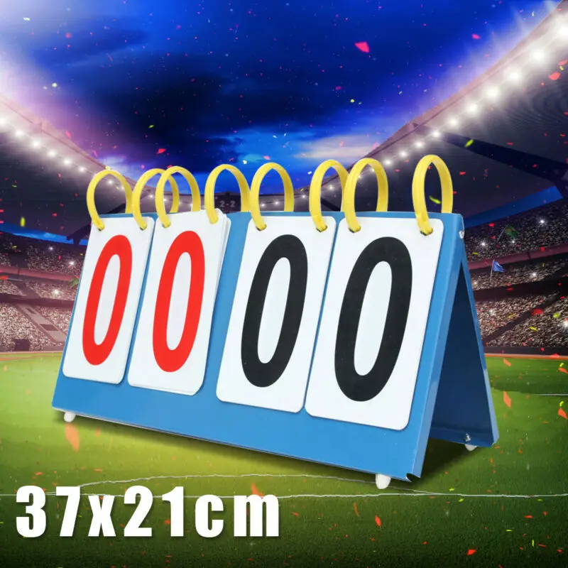 4 табло с цифрами Спорт Флип доска Волейбол Баскетбол Scorer теннис портативный складной конкурс табло футбол