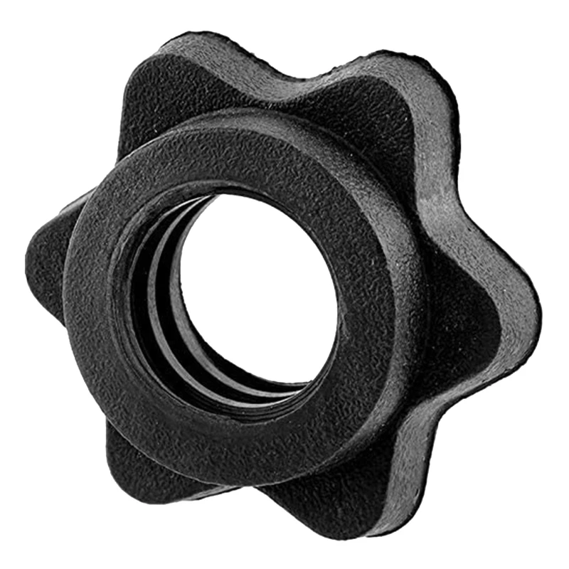 

2022 New 4Pcs 25mm Dumbbell Barbell Handbell Bar Clip Lock Screw Nut Anti-Slip Spin-Lock Collar Hex Nut for strength Training