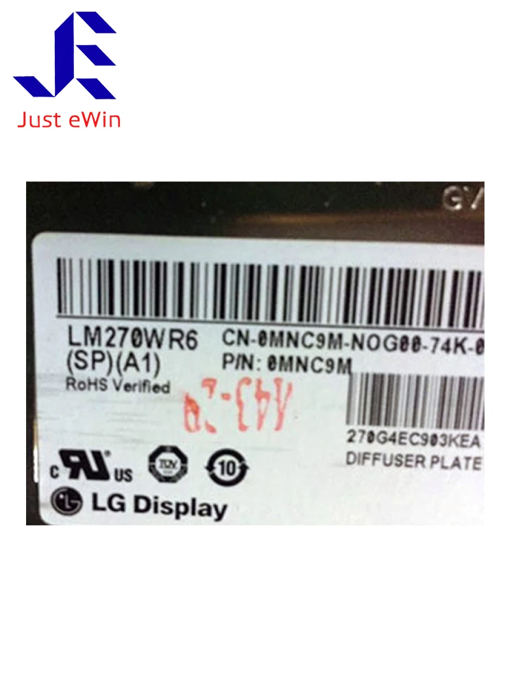 

New original LM270WR6 SPA1 wide color gamut IPS LCD Screen 4k Panel For DELL UP2718Q Professional design drawing display gaming