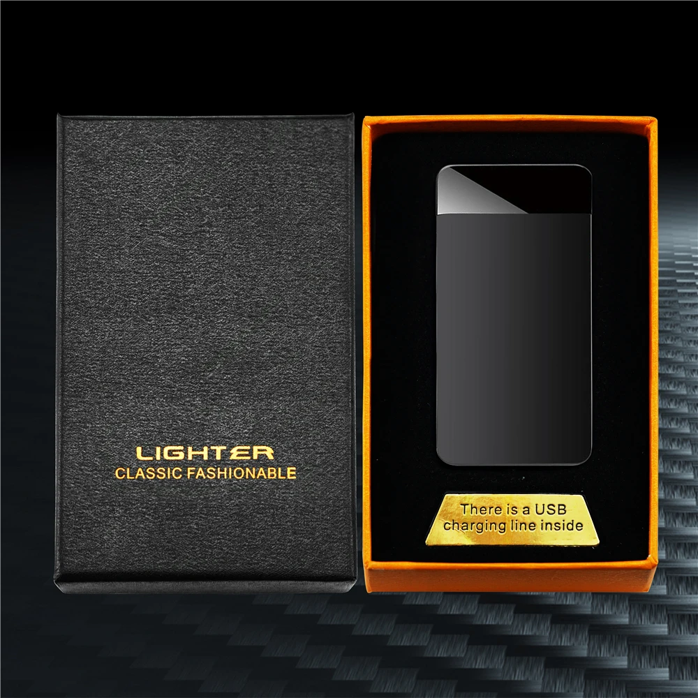 Электрическая зажигалка с двойной дугой USB перезаряжаемая сенсорная Зажигалка