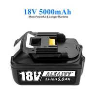 aleaivy original for makita 18v 5000mah rechargeable power tools battery with led li ion replacement lxt bl1860b bl1860 bl1850