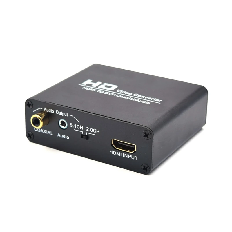 1080P NK-X5 HDMI/DVI Video конвертер со звуком коаксиальный выход 3 5 мм Jack o коммутатор для
