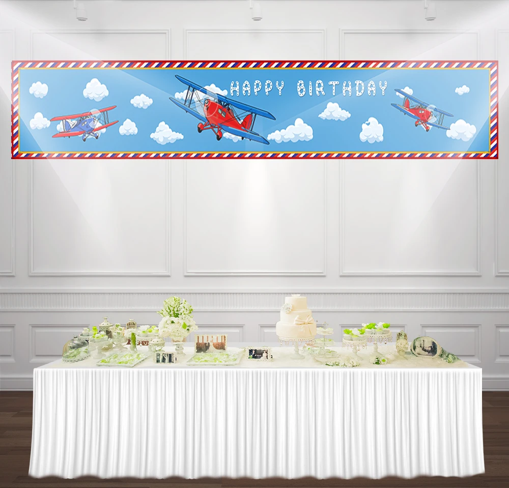 9 8x1 5 фута мальчик ребенок душ фон красный самолет фото для дня рождения Декор
