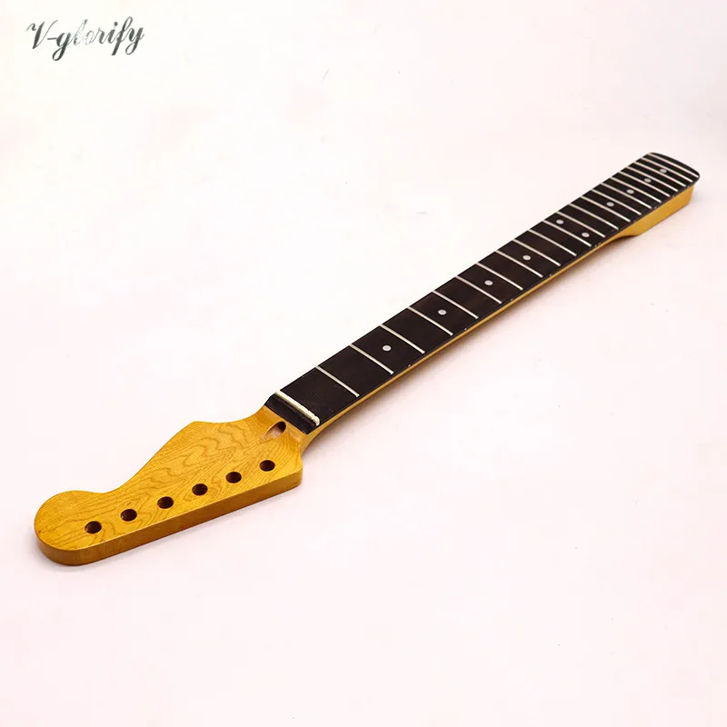 6 string st kleine kopf kanada maple elektrische gitarre neck 22 bünde hight gloss und matte finish mit mittleren linie auf der rückseite fr