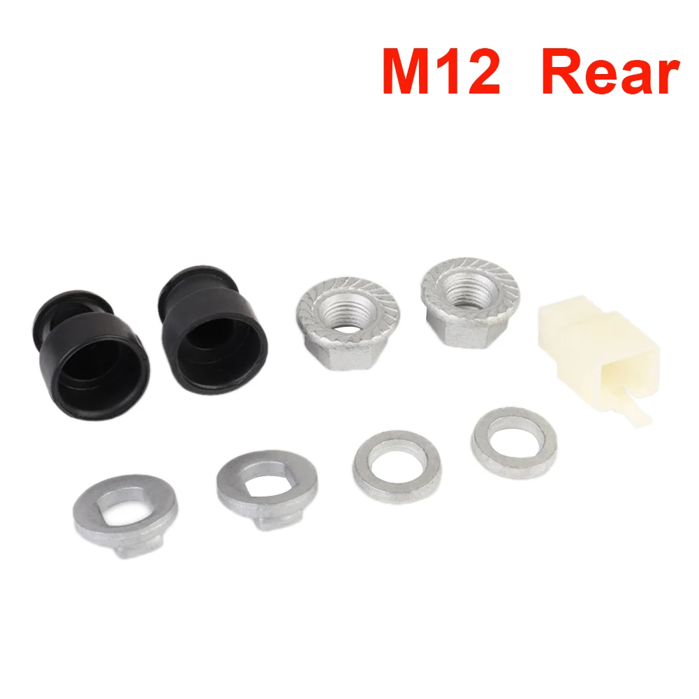 

1Set E-bike Hub Motor Axle M12/M14 Lock Nut Washer Spacer Nut Cover With 12/14mm Shaft For 500W-5000W Motors Replace Parts
