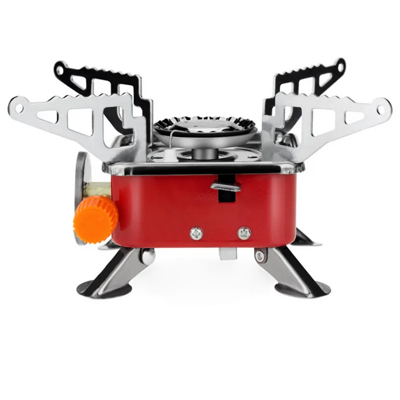 Кемпинговая газовая плита рюкзак с удобным пьезоподжигом прочный портативный горелка необходимый для пикника на открытом воздухе.