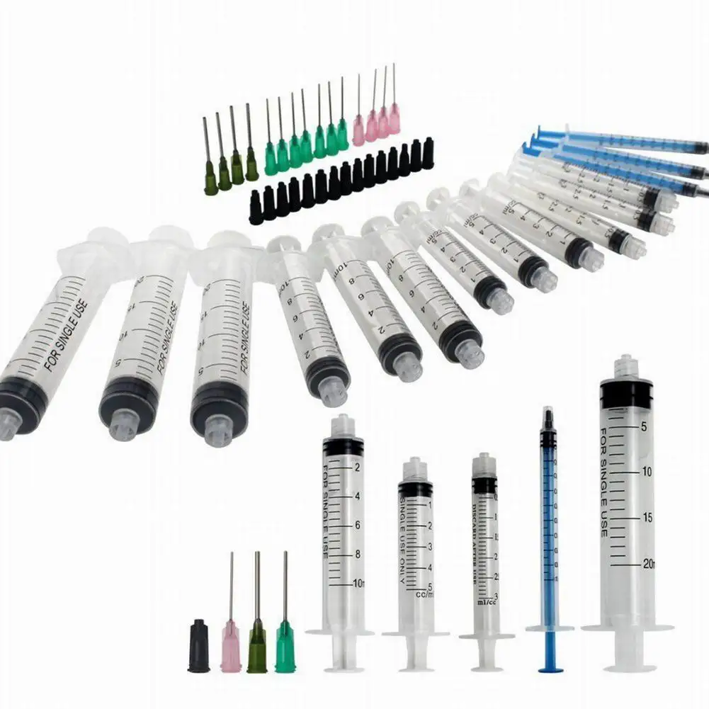 

15 pack 20ml 10ml 5ml 3ml 1ml Syringes Luer Slip For Oil or Glue Applicator for Filling and Measuring E-liquids