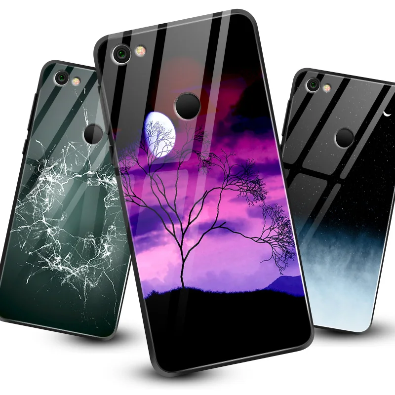 Для Xiaomi 6X5X8 9 SE A1 A2 Lite роскошный чехол из закаленного стекла для Redmi Note 5A 4X6 7 Pro Prime Fashion защитный чехол