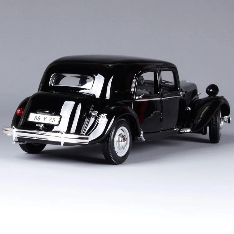 Maisto 1:18 1952 citroen 15cv 6cyl черный автомобиль литье под давлением роскошная винтажная